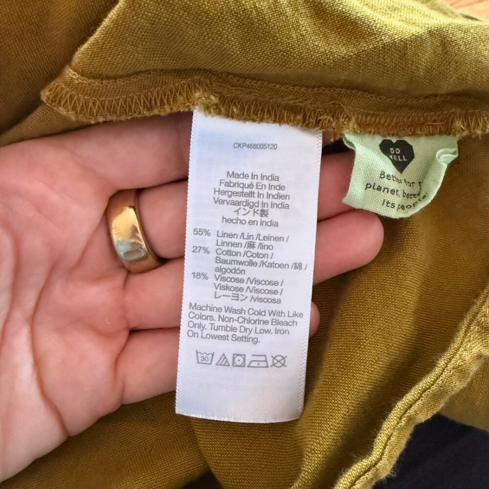 madewell wrap dress -  golden/ mustard /yellow - Picture 5 of 5